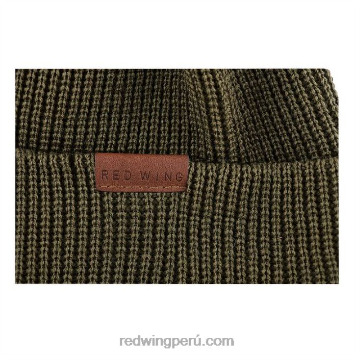 aceituna X22T268 Red Wing gorro de punto de lana merino estilo 97492 gorro de punto de lana merino unisex - Image 3