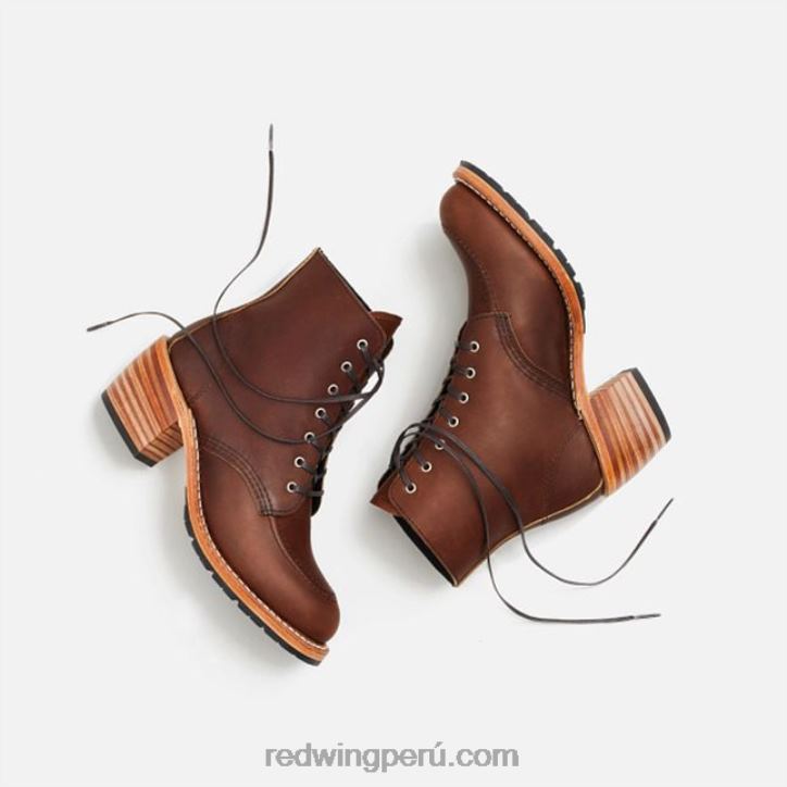 ámbar X22T182 Red Wing heritage - bota de mujer con tacón modelo 3403 clara en piel acampo - Image 7