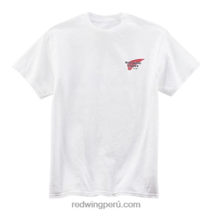 blanco X22T261 Red Wing gorro de punto unisex con logo en jaspeado estilo 97434 - Image 2
