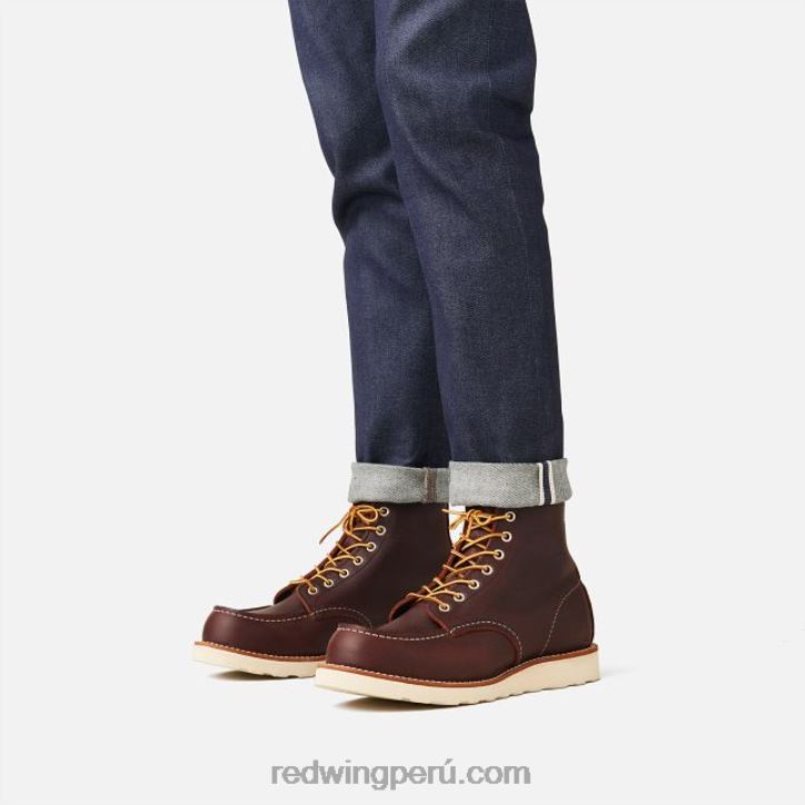 brezo X22T174 Red Wing heritage - estilo 877 Botas clásicas moc de 8 pulgadas para hombre en cuero heredado - Image 2