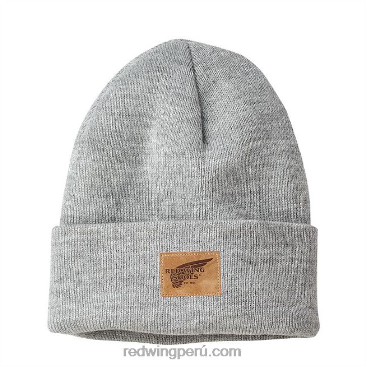 brezo_x22t278_red_wing_gorro_tejido_con_logo_de_cuero_estilo_97440_gorro_reloj_de_punto_unisex.jpg brezo X22T278 Red Wing gorro tejido con logo de cuero estilo 97440 gorro reloj de punto unisex - Image 1