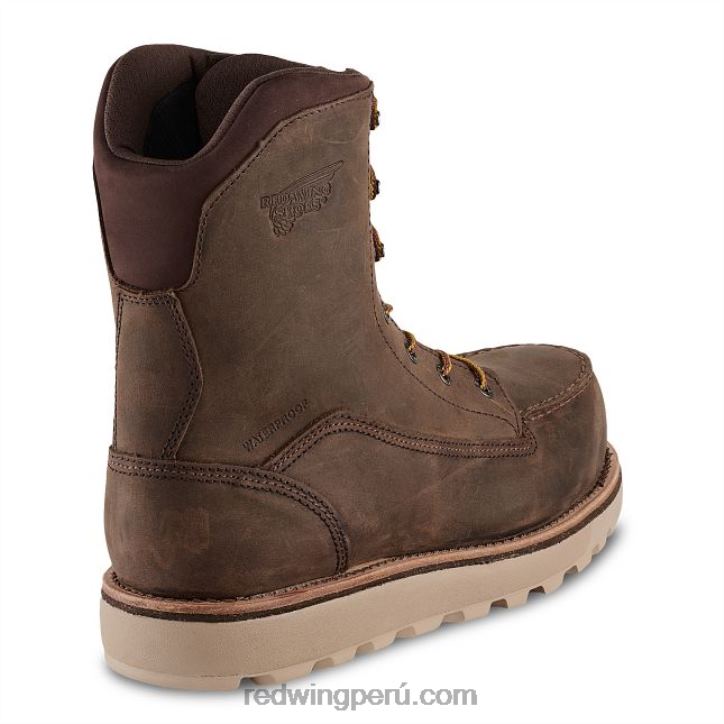broncearse X22T126 Red Wing trabajo - estilo 2418 tracción tred bota impermeable con punta de seguridad para hombre de 8 pulgadas - Image 2