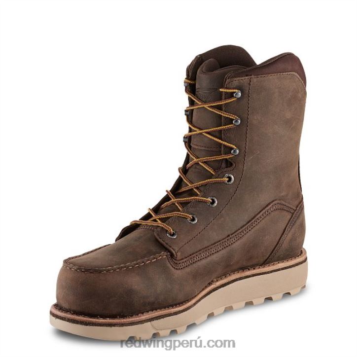 broncearse X22T126 Red Wing trabajo - estilo 2418 tracción tred bota impermeable con punta de seguridad para hombre de 8 pulgadas - Image 3
