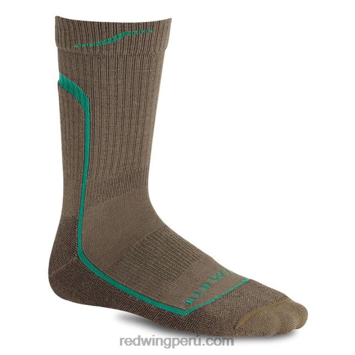 caqui/verde azulado X22T212 Red Wing estilo 97673 calcetines de algodón ragg quarter crew - paquete de 2 calcetines de algodón ragg quarter crew para mujer - Image 1