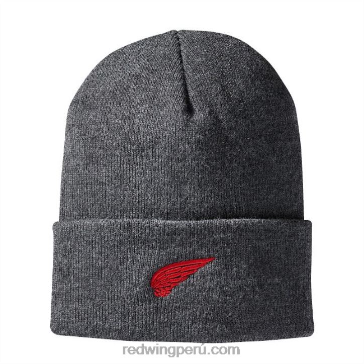 carbon_x22t277_red_wing_gorro_tejido_con_logo_de_cuero_estilo_97439_gorro_reloj_de_punto_unisex.jpg carbón X22T277 Red Wing gorro tejido con logo de cuero estilo 97439 gorro reloj de punto unisex - Image 1