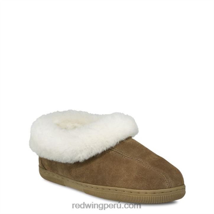 castaña X22T293 Red Wing estilo 97515 mocasines de gamuza con forro polar mocasines mocasines con forro polar de piel de oveja para hombre - Image 1