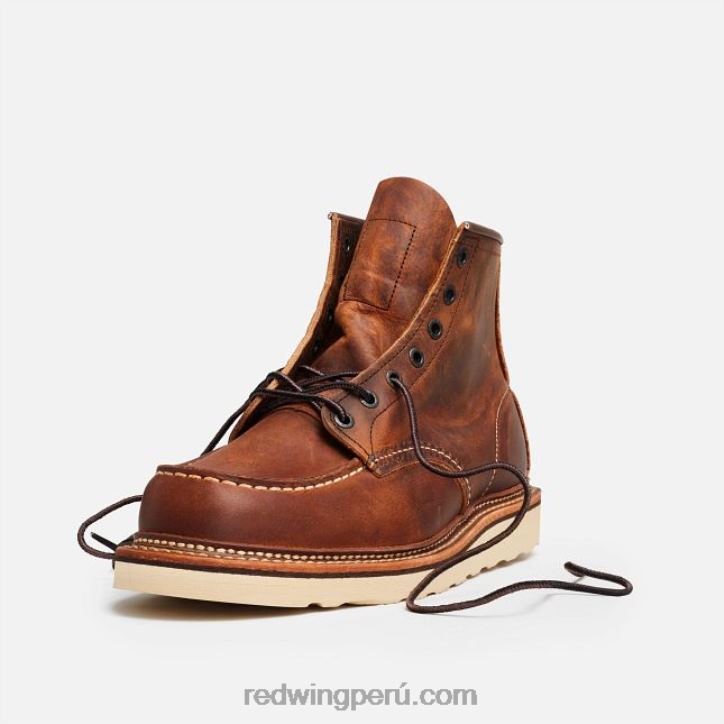 cobre X22T172 Red Wing heritage - bota de 6 pulgadas estilo mocasín clásico 875 para hombre en cuero heredado - Image 7