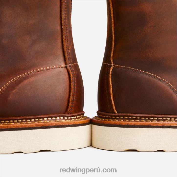 cobre X22T172 Red Wing heritage - bota de 6 pulgadas estilo mocasín clásico 875 para hombre en cuero heredado - Image 8