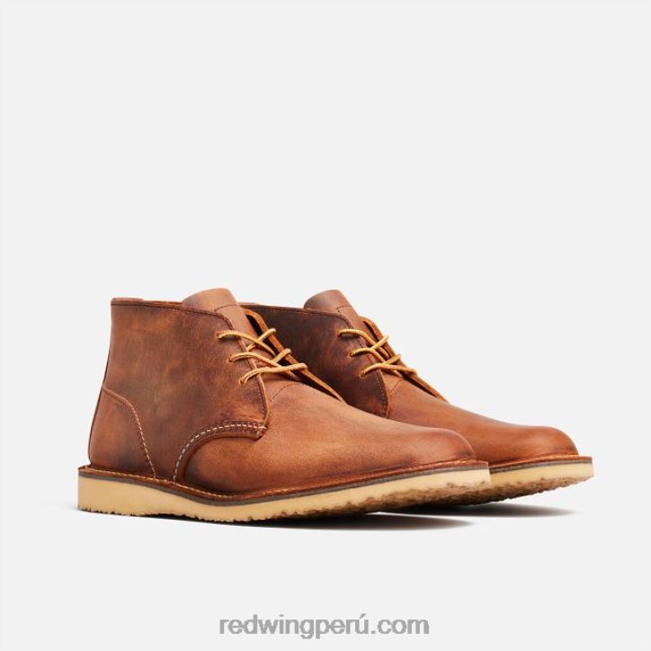 cobre X22T178 Red Wing heritage - bota de 6 pulgadas para hombre estilo 3311 weekender chelsea en cuero áspero y resistente - Image 3
