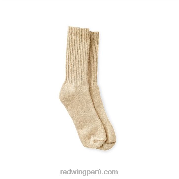 crema_cafe_x22t198_red_wing_estilo_97168_cotton_ragg_sock_calcetin_unisex_en_mezcla_de_algodon.jpg crema/café X22T198 Red Wing estilo 97168 cotton ragg sock calcetín unisex en mezcla de algodón - Image 1