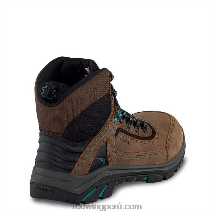 marrón/turquesa X22T157 Red Wing botas de trabajo impermeables con punta de seguridad de 5 pulgadas para mujer estilo 2340 king toe - Image 2