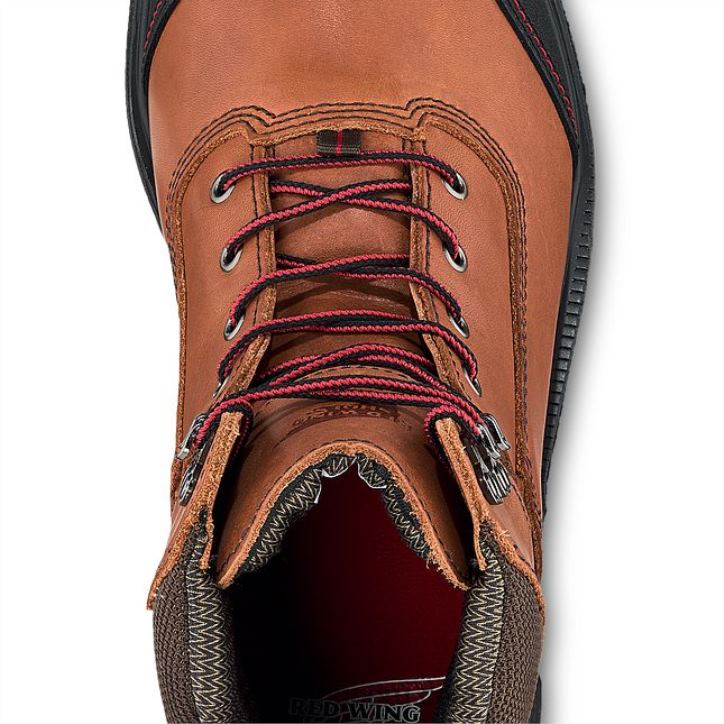 marrón X22T102 Red Wing work - style 3516 king toe adc botas impermeables csa metguard para hombre de 8 pulgadas con punta de seguridad - Image 4