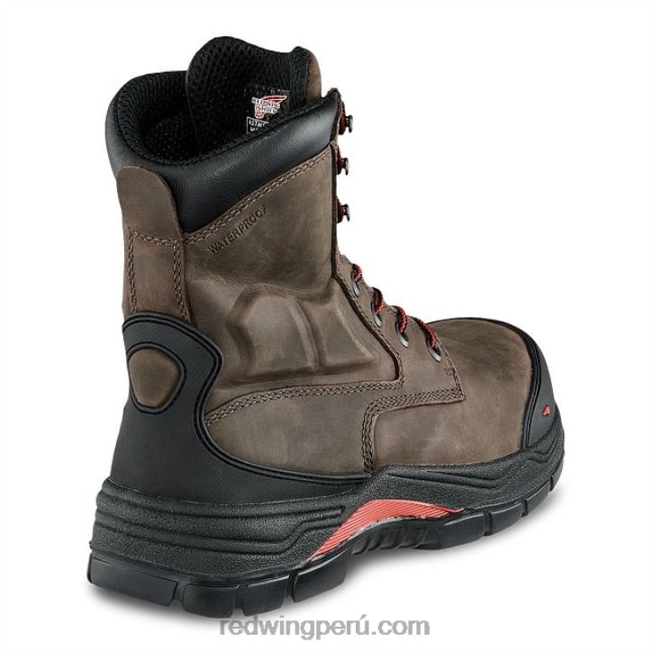 marrón X22T103 Red Wing work - bota estilo 4441 supersole para hombre de 11 pulgadas con punta de seguridad aislada y sin cordones - Image 2