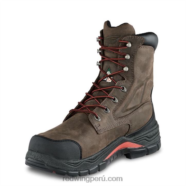 marrón X22T103 Red Wing work - bota estilo 4441 supersole para hombre de 11 pulgadas con punta de seguridad aislada y sin cordones - Image 3