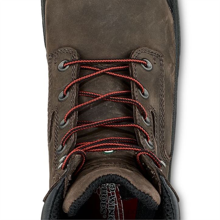 marrón X22T103 Red Wing work - bota estilo 4441 supersole para hombre de 11 pulgadas con punta de seguridad aislada y sin cordones - Image 4