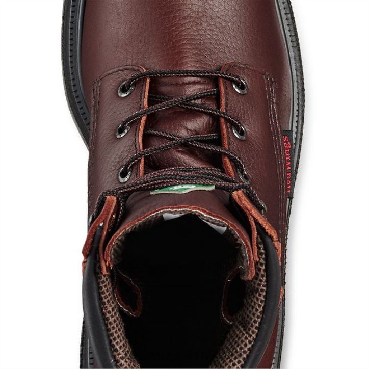 marrón X22T106 Red Wing trabajo - estilo 3517 burnside para hombre impermeable de 6 pulgadas, bota con punta de seguridad csa - Image 4