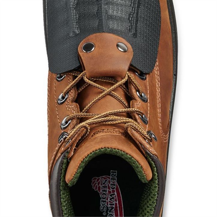 marrón X22T112 Red Wing trabajo - estilo 6674 truhiker botas impermeables para excursionistas con punta de seguridad para hombres de 6 pulgadas - Image 4