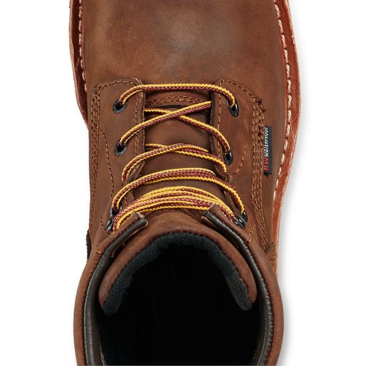 marrón X22T115 Red Wing trabajo - estilo 2219 loggermax botas de seguridad con punta de seguridad impermeables y aisladas para hombre de 9 pulgadas - Image 4