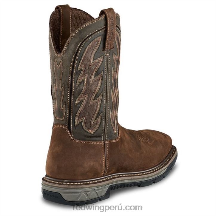 marrón X22T124 Red Wing trabajo - estilo 866 tracción tred bota sin cordones para hombre de 9 pulgadas con punta blanda - Image 2