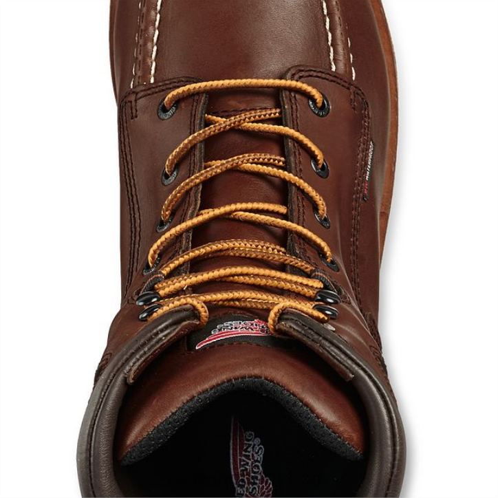 marrón X22T127 Red Wing botas de trabajo impermeables csa con punta de seguridad de 6 pulgadas para hombre estilo 3506 king toe - Image 4