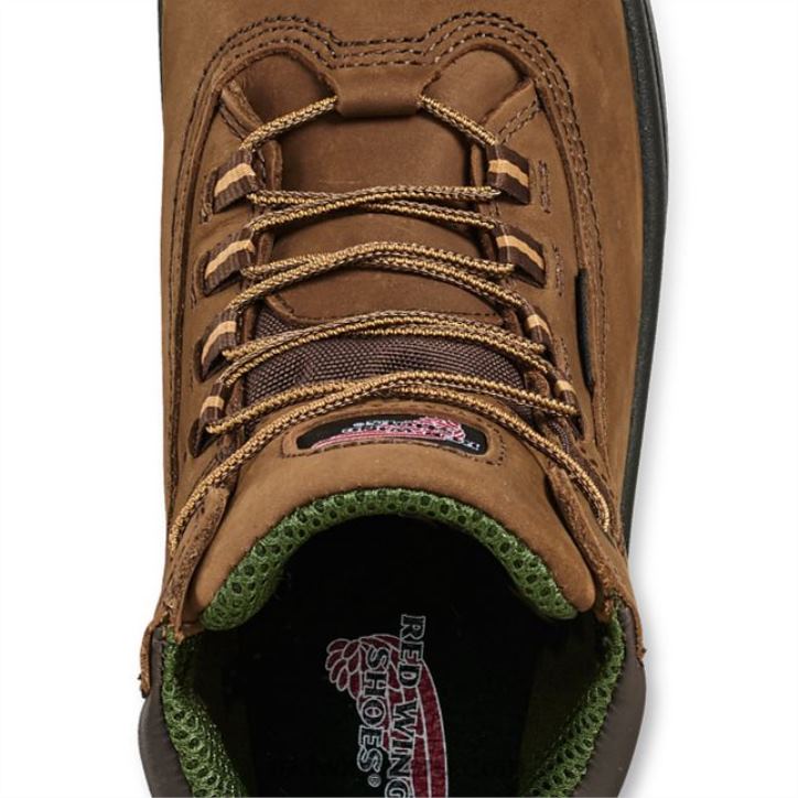 marrón X22T158 Red Wing trabajo - estilo 1224 traction tred lite botas impermeables con punta blanda para mujer de 6 pulgadas - Image 4