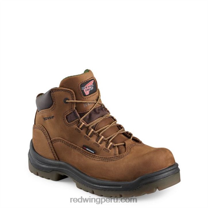 marron_x22t158_red_wing_trabajo_estilo_1224_traction_tred_lite_botas_impermeables_con_punta_blanda_para_mujer_de_6_pulgadas.jpg marrón X22T158 Red Wing trabajo - estilo 1224 traction tred lite botas impermeables con punta blanda para mujer de 6 pulgadas - Image 1