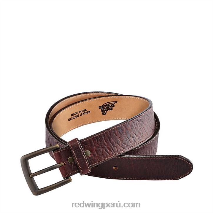 marrón X22T306 Red Wing cinturón de cuero modelo 96500 cinturón de hombre en cuero rojizo pionero - Image 2