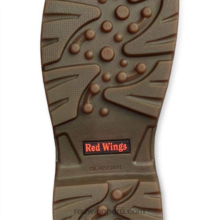 marrón X22T5 Red Wing estilo 97515 mocasines de gamuza con forro polar mocasines mocasines con forro polar de piel de oveja para hombre - Image 5
