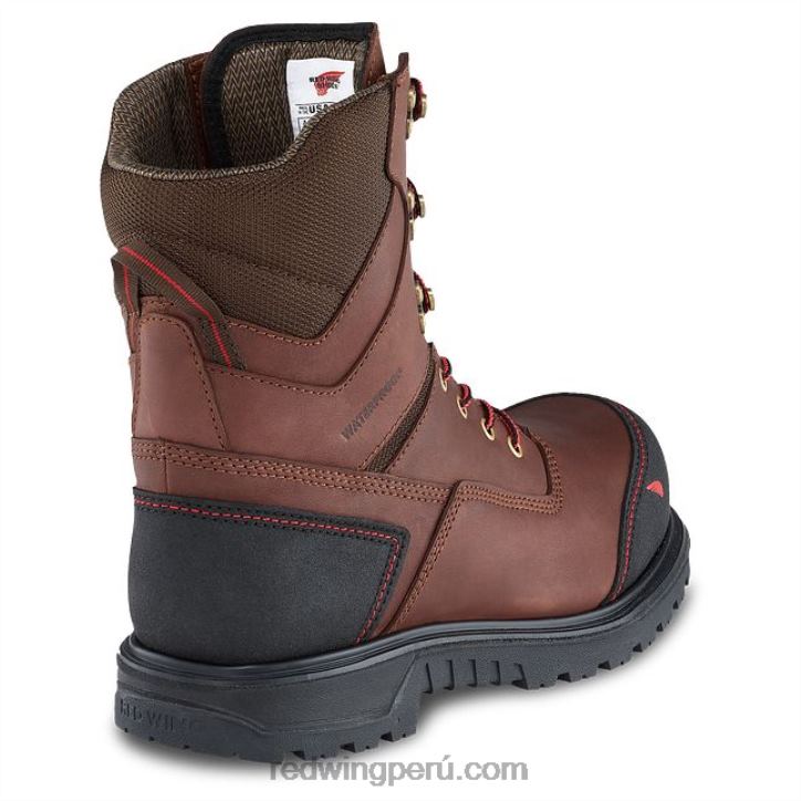 marrón X22T67 Red Wing trabajo - estilo 4499 truwelt botas metguard impermeables de 10 pulgadas para hombres - Image 3