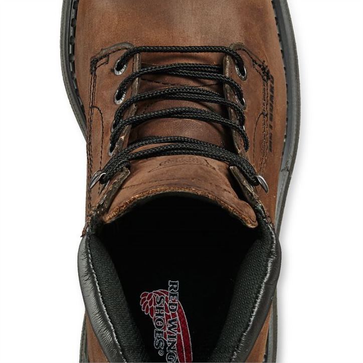 marrón X22T88 Red Wing work - bota estilo 1412 supersole 2.0 para hombre de 8 pulgadas con punta blanda, resistente al agua y con aislamiento - Image 4