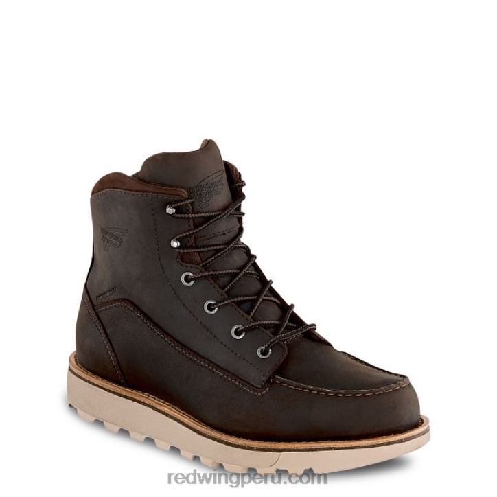 marrón X22T93 Red Wing trabajo - estilo 1155 nailseat bota sin cordones para hombre de 11 pulgadas con punta suave - Image 1