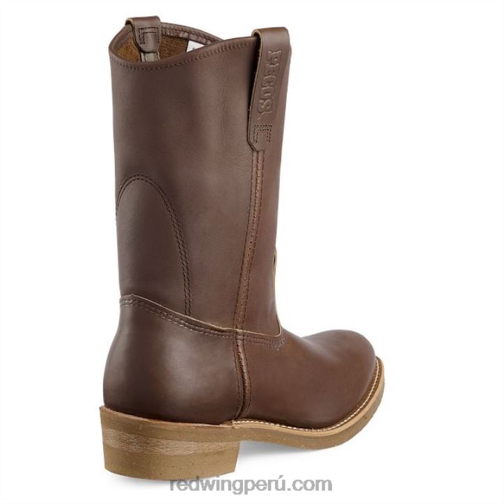 marrón X22T94 Red Wing trabajo - estilo 411 tracción tred botas impermeables con punta suave de 8 pulgadas para hombres - Image 2
