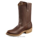 marrón X22T94 Red Wing trabajo - estilo 411 tracción tred botas impermeables con punta suave de 8 pulgadas para hombres - Image 3