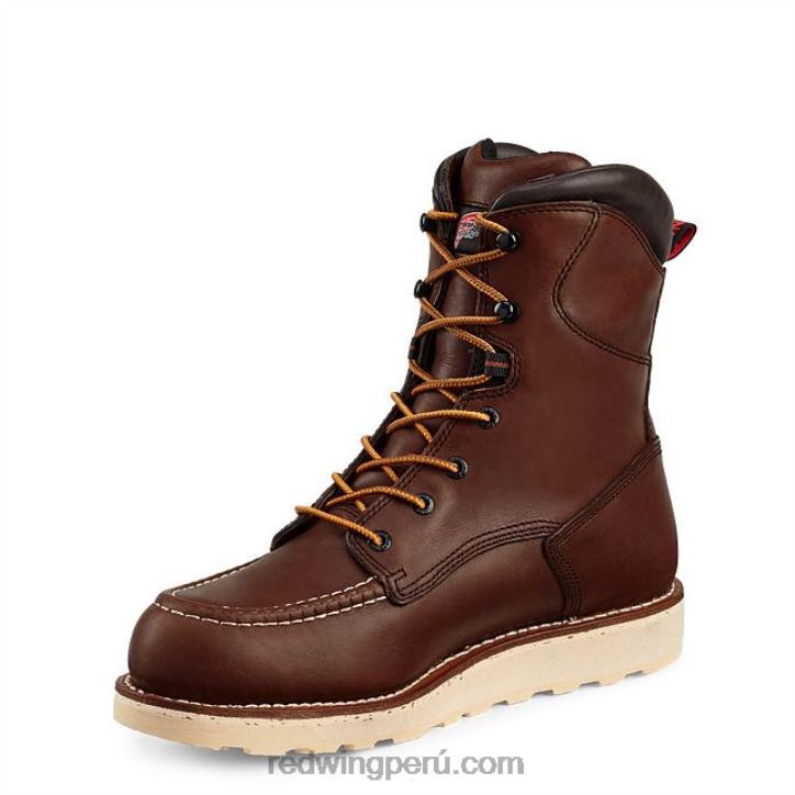 marrón X22T95 Red Wing trabajo - estilo 3530 king toe men's 8 pulgadas impermeable csa metguard bota de seguridad con punta - Image 3