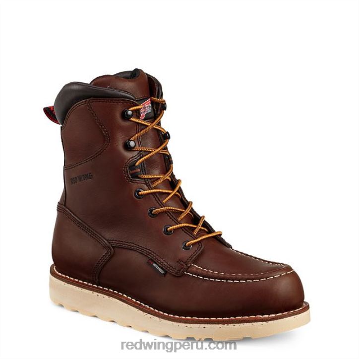 marrón X22T95 Red Wing trabajo - estilo 3530 king toe men's 8 pulgadas impermeable csa metguard bota de seguridad con punta - Image 1