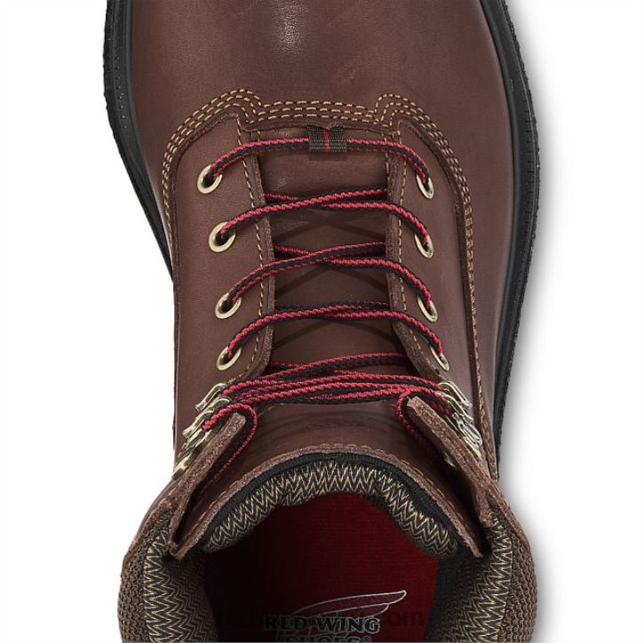 marrón X22T98 Red Wing botas impermeables con punta suave de 6 pulgadas para hombre estilo 435 king toe - Image 4
