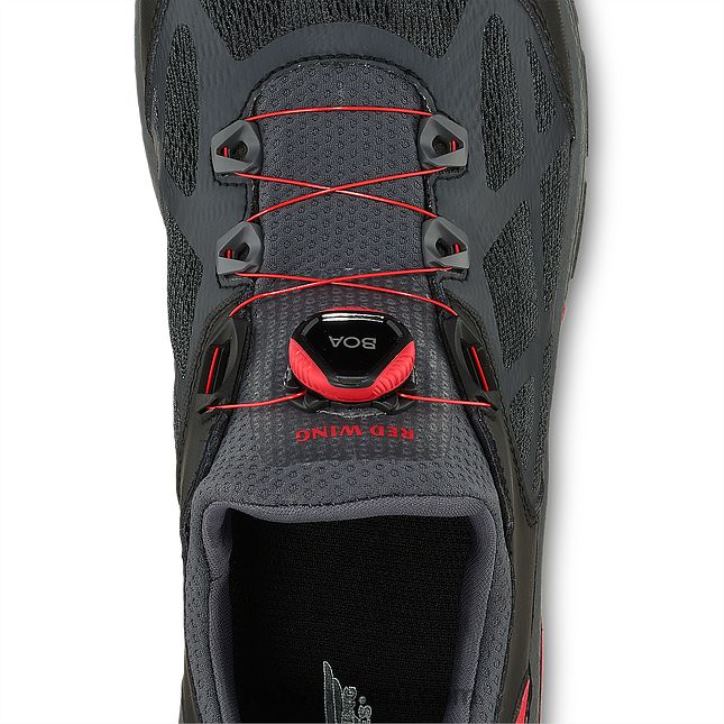 negro/rojo X22T135 Red Wing trabajo - estilo 6338 atletismo zapato de trabajo atlético con punta de seguridad para hombres - Image 4