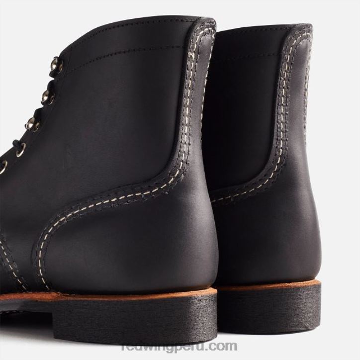 negro X22T167 Red Wing heritage - bota de 6 pulgadas para hombre estilo 8111 iron ranger en piel de arnés - Image 7