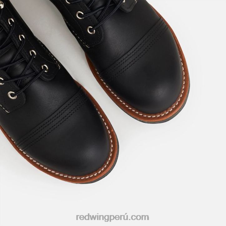 negro X22T167 Red Wing heritage - bota de 6 pulgadas para hombre estilo 8111 iron ranger en piel de arnés - Image 8