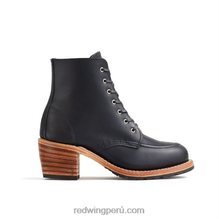 negro_x22t181_red_wing_heritage_bota_de_mujer_con_tacon_style_3406_clara_en_piel_de_arnes.jpg negro X22T181 Red Wing heritage - bota de mujer con tacón style 3406 clara en piel de arnés - Image 1