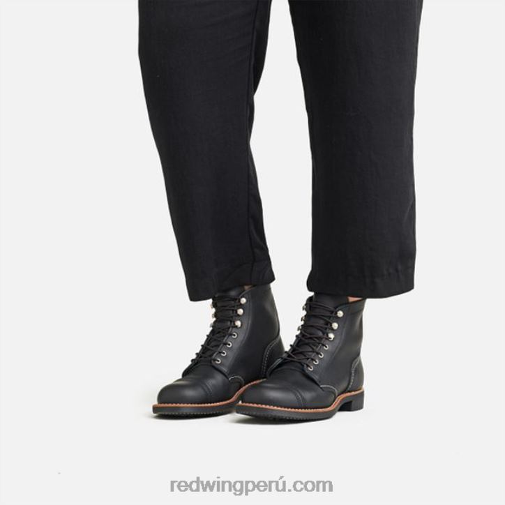 negro X22T185 Red Wing heritage - bota corta de mujer style 3364 iron ranger en piel acampo - Image 2