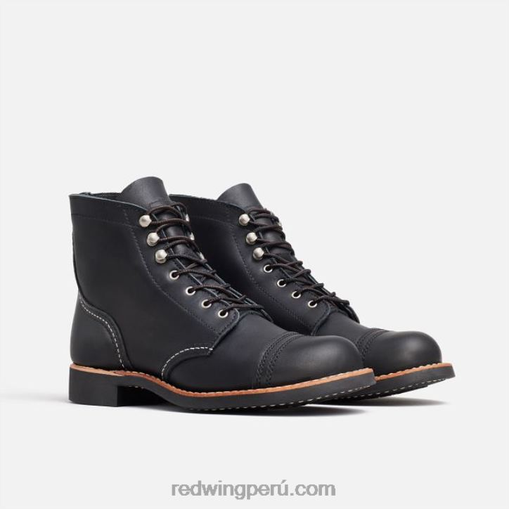 negro X22T185 Red Wing heritage - bota corta de mujer style 3364 iron ranger en piel acampo - Image 3