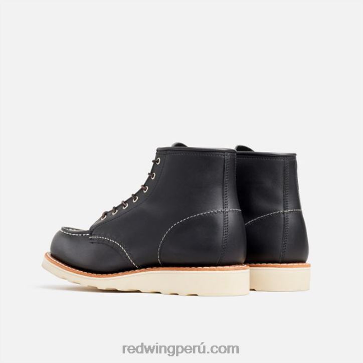 negro X22T188 Red Wing heritage - estilo 3428 botas cortas mocasines clásicas de 6 pulgadas para mujer en cuero áspero y resistente - Image 4