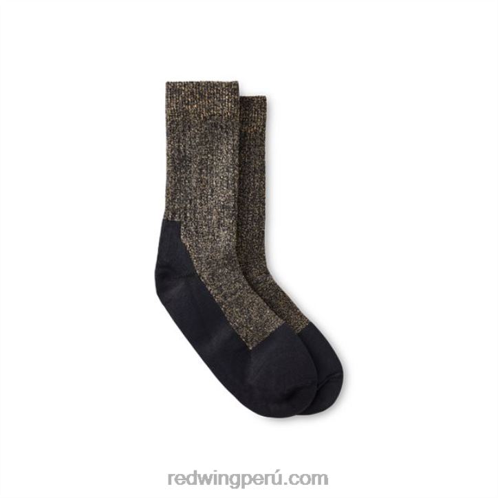 negro X22T219 Red Wing estilo 97301 calcetín de trabajo de 3/4 de lana merino para mujer calcetín de 3/4 de lana merino para mujer - Image 1