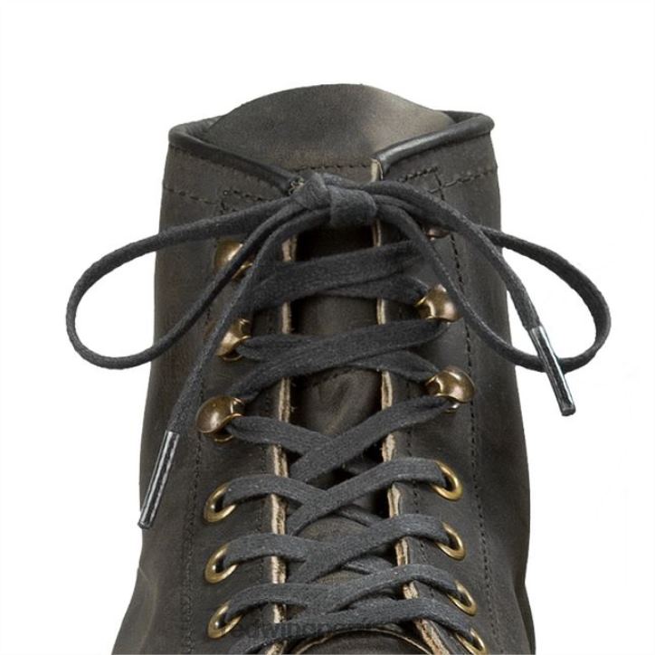 negro X22T236 Red Wing estilo 98004 Encaje fino plano encerado de 54 pulgadas encaje unisex en algodón encerado - Image 2