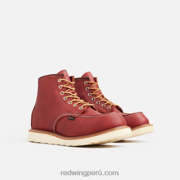 rojizo X22T171 Red Wing heritage - bota de 6 pulgadas estilo mocasín clásico 1907 para hombre en cuero áspero y resistente - Image 3