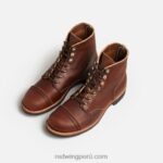 ámbar X22T184 Red Wing heritage - bota corta de mujer estilo 3366 iron ranger en piel de vacuno - Image 7
