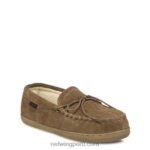 castaña X22T291 Red Wing estilo 97516 zapatillas mocasines de gamuza con forro polar mocasín mocasín con forro polar de piel de oveja para hombre