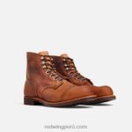 cobre X22T166 Red Wing heritage - bota de 6 pulgadas para hombre estilo 8084 iron ranger en piel de arnés - Image 3
