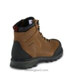 marrón X22T109 Red Wing trabajo - estilo 2415 tracción tred bota impermeable con punta de seguridad para hombre de 6 pulgadas - Image 2